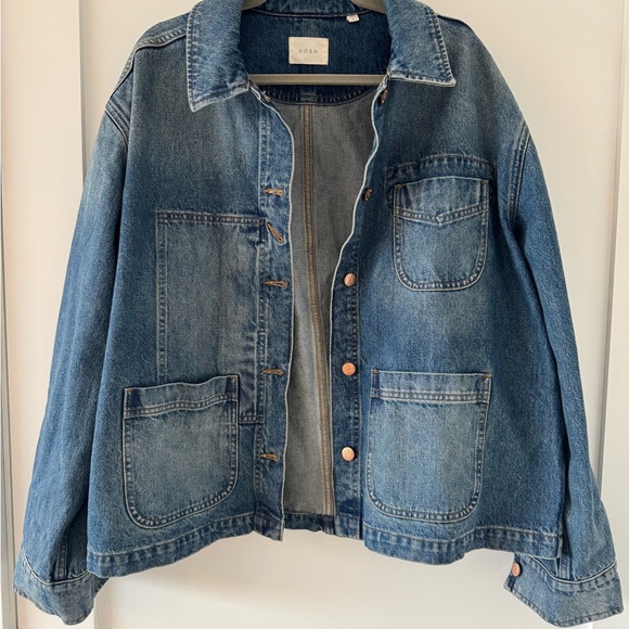 Doen denim jacket size L NWOT - Picture 2 of 14